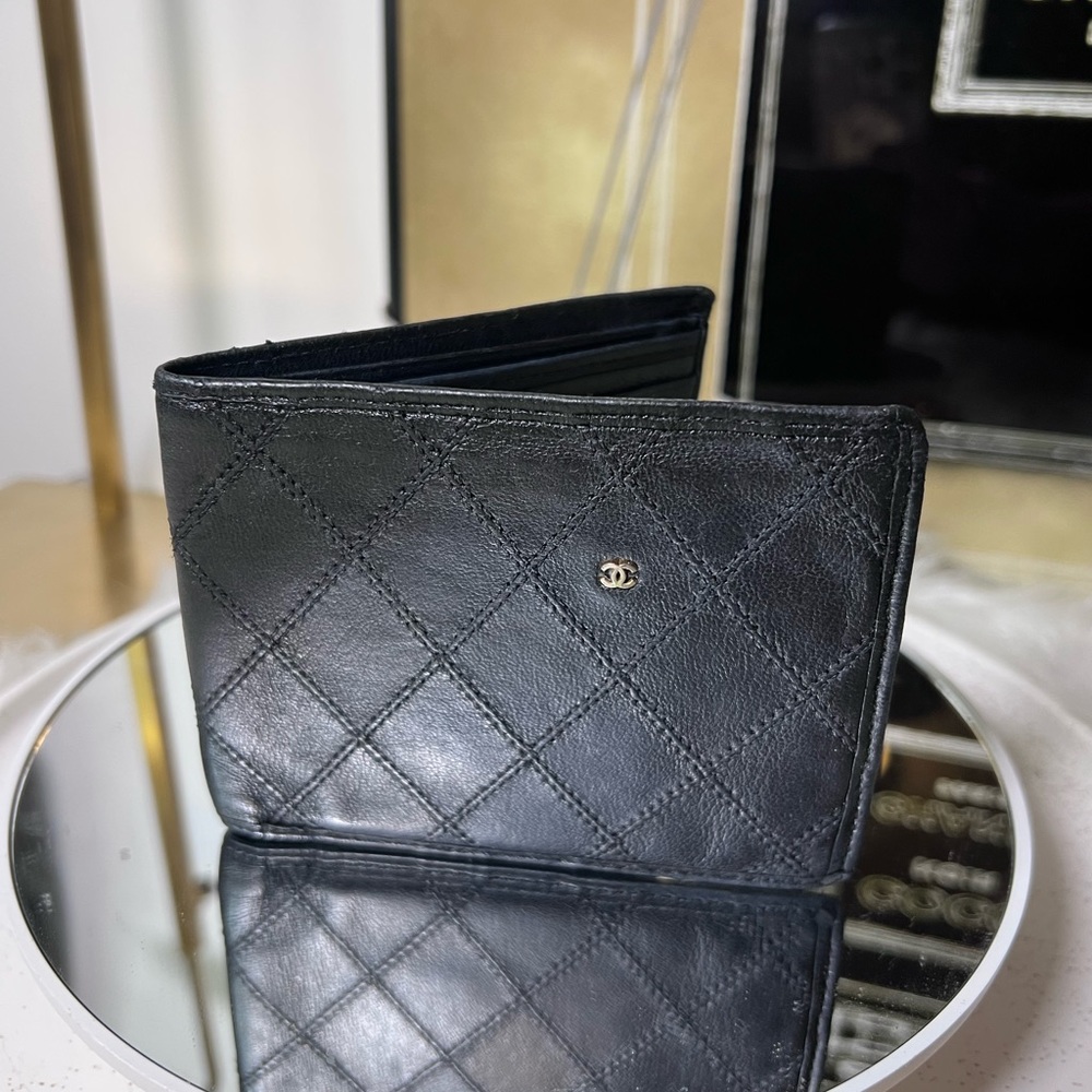 Chanel Diamond Stitch Lambskin Men’s Bifold Wallet
